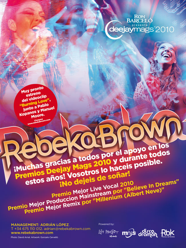 rebeka brown  graphic design magazine  advertising   Music