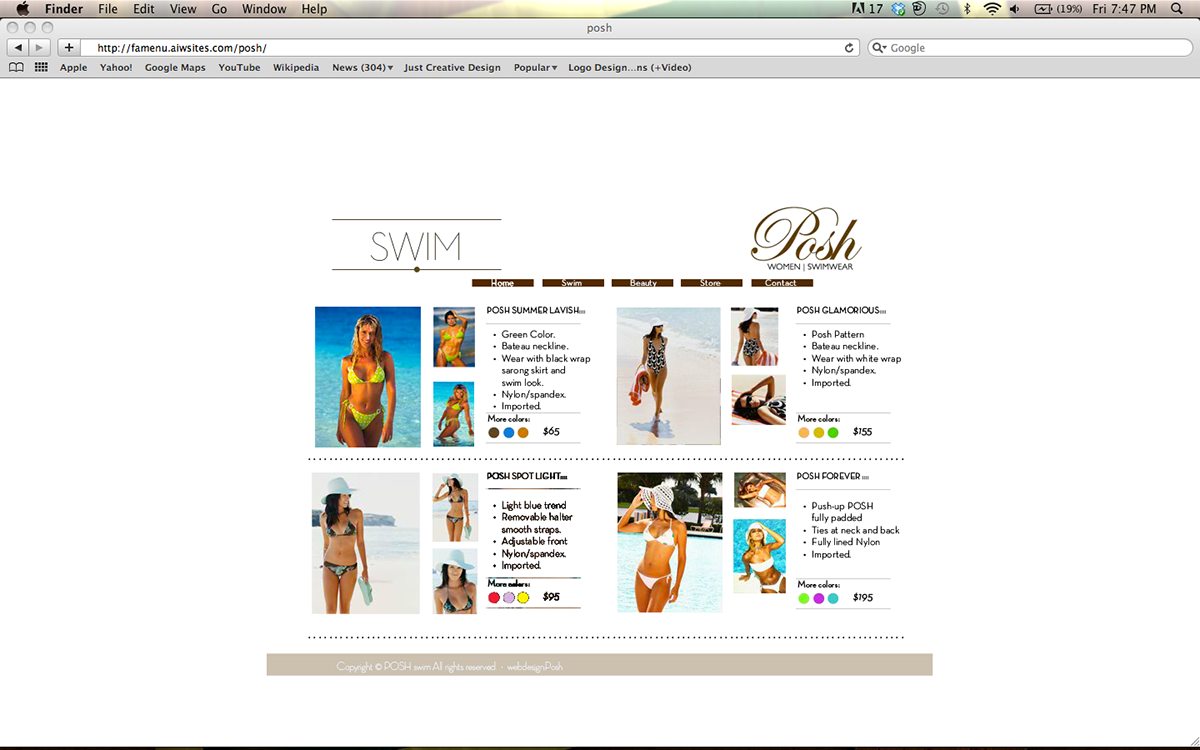 flash websites websites Flash swimwear fashion websites fashion design Interactive Websites cs5 photoshop