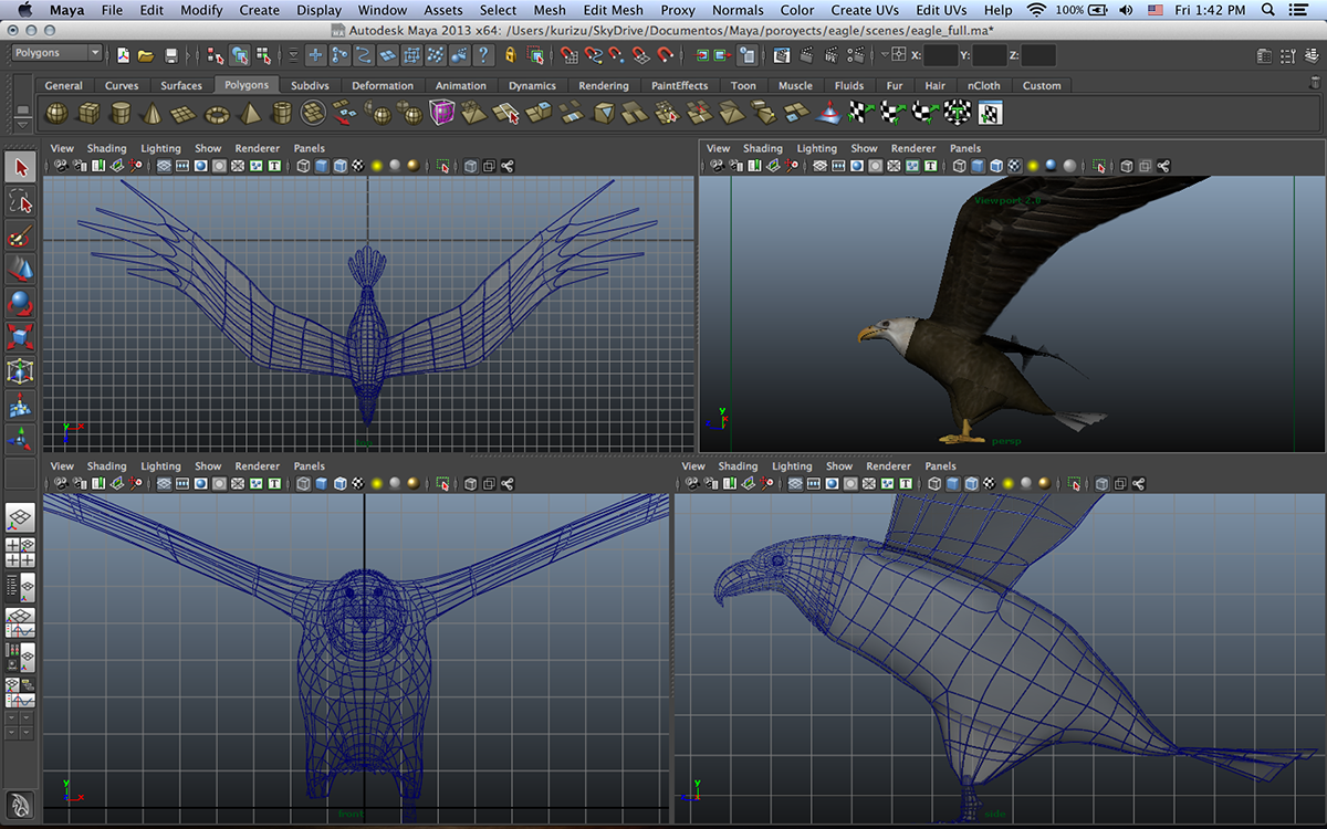 3D modeling Alias Maya rendering viewport