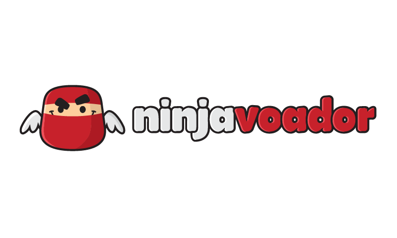 logo Character ninja brand identity cushion