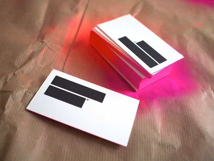 ombre gradient fluor Business Cards sides airbrush IS Creative Studio Richars Meza