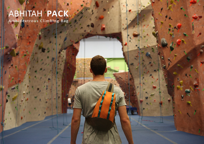 climbing backpack bag sling pack ambidextrous universal ergonomic durable Active nylon