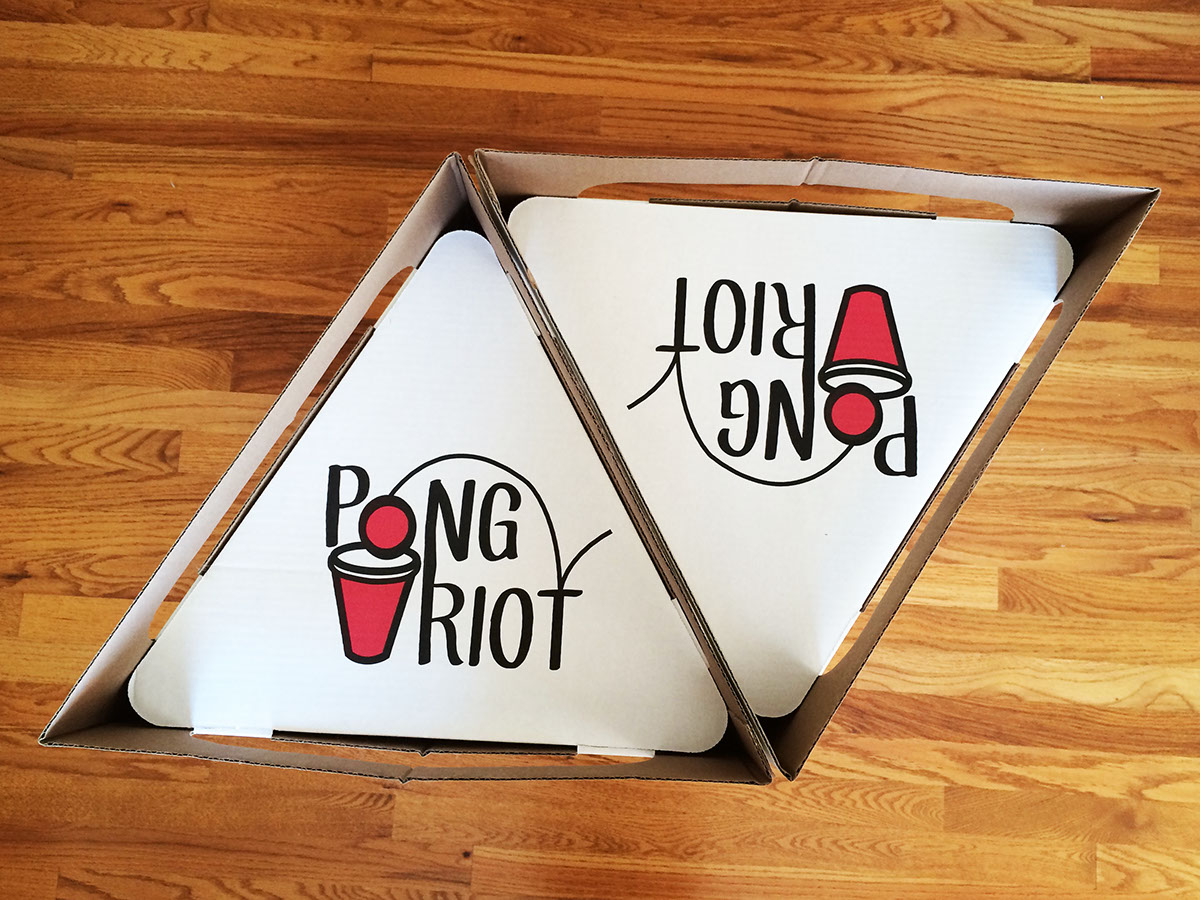 pong riot amuse first beer pong water pong logo identity pong