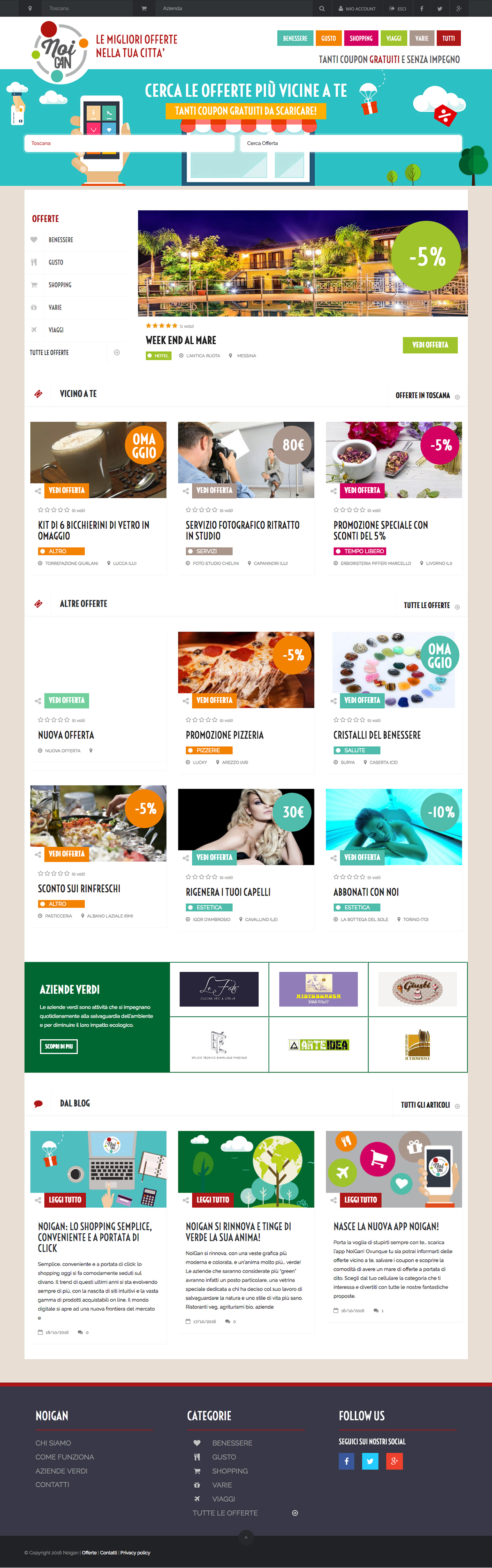 COUPON web layout flat Promotion Web Design 