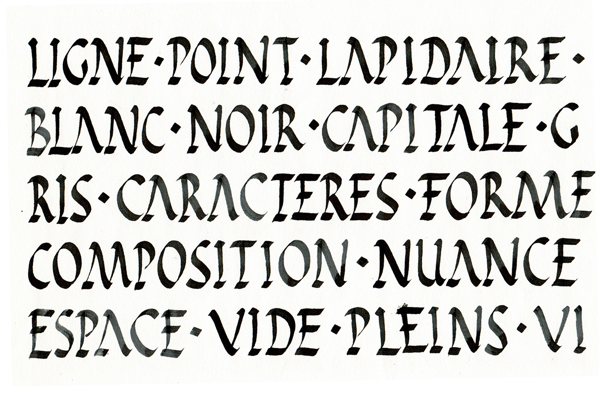 Calligraphic compositions