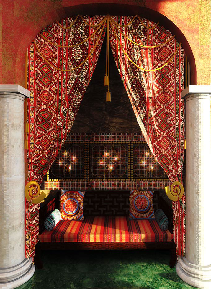 arabian style historical style classic style marocco interior  marocco marocco design arabian design arabian apartments islamic historical interior Interior