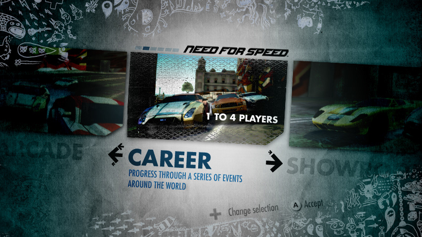 Need For Speed nitro wii mockups