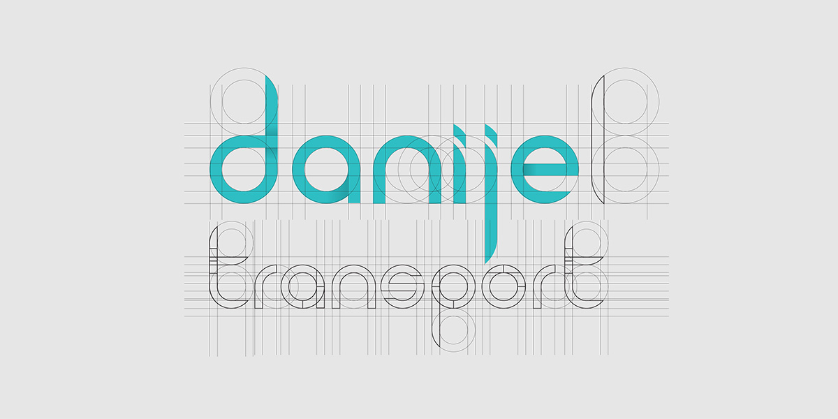 logo DT company Danijel Transport Cars shopping bag app poster flyer brochure spread traffic letters Icon