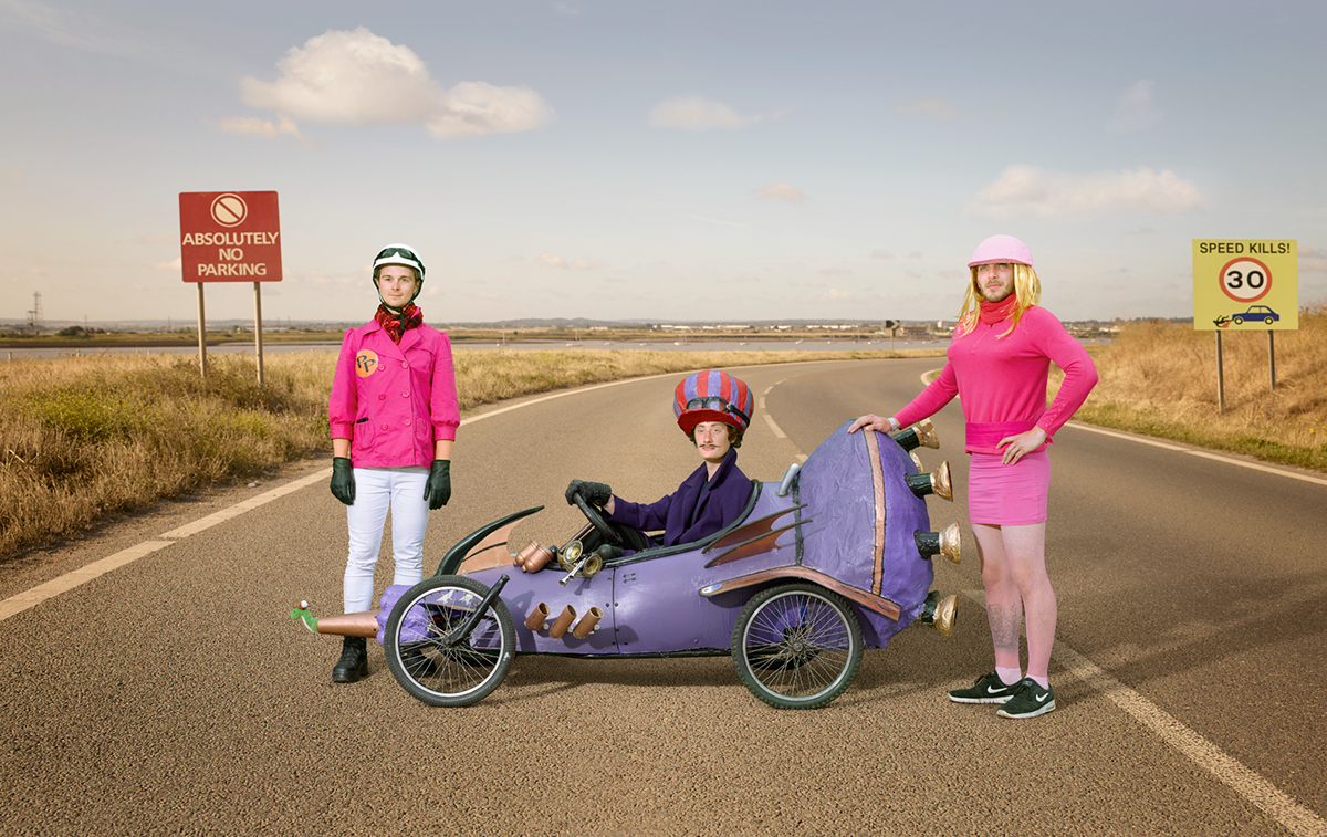 people portraits Landscape humour funny Racing colour RedBull homemade costume