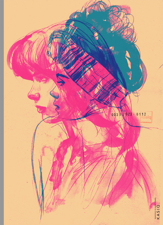 color design Drawing  graphic ILLUSTRATION  portrait poster sketch Style watercolor