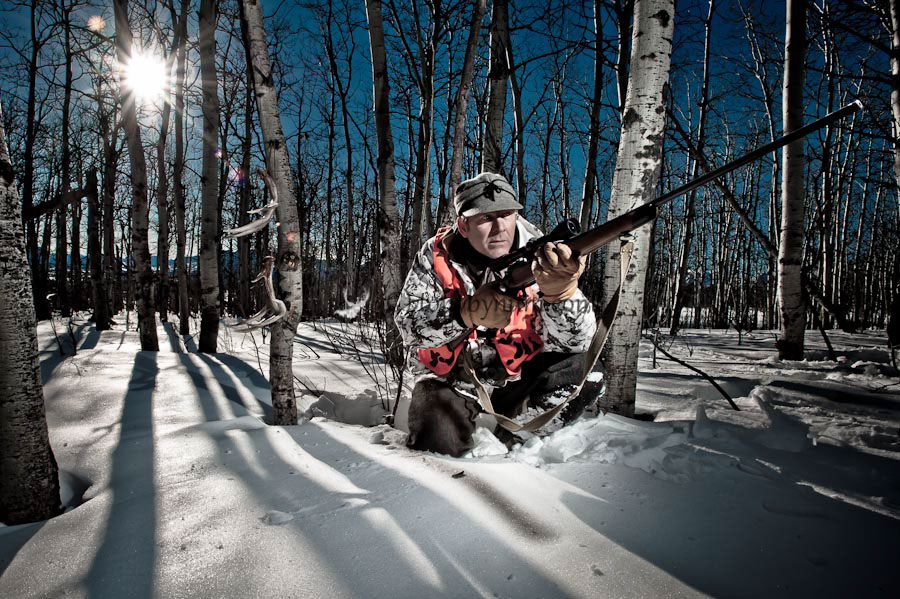 Hunting winter hunting hunting in the snow western big game hunting hunting photography edgy photographs hunter with rifle gun hunting