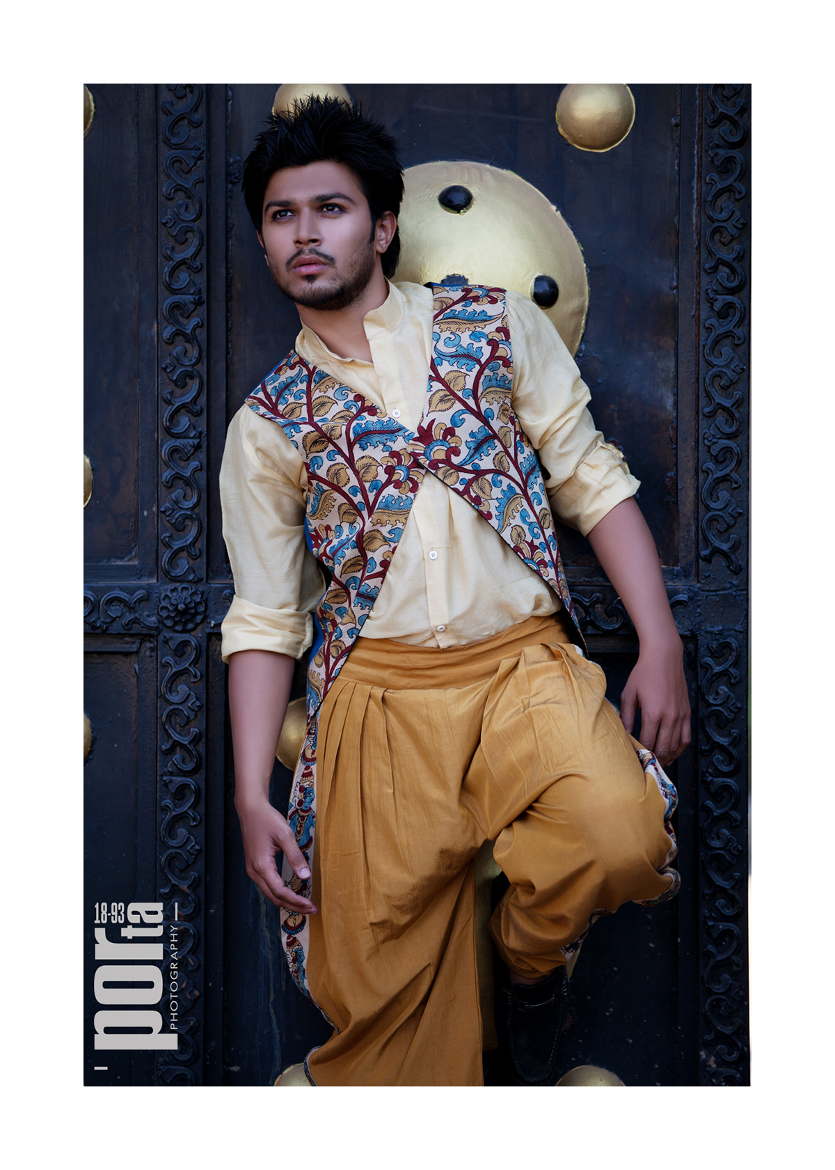 Kalamkari  rust  coromandel  designer  garment  styling  natural dyes