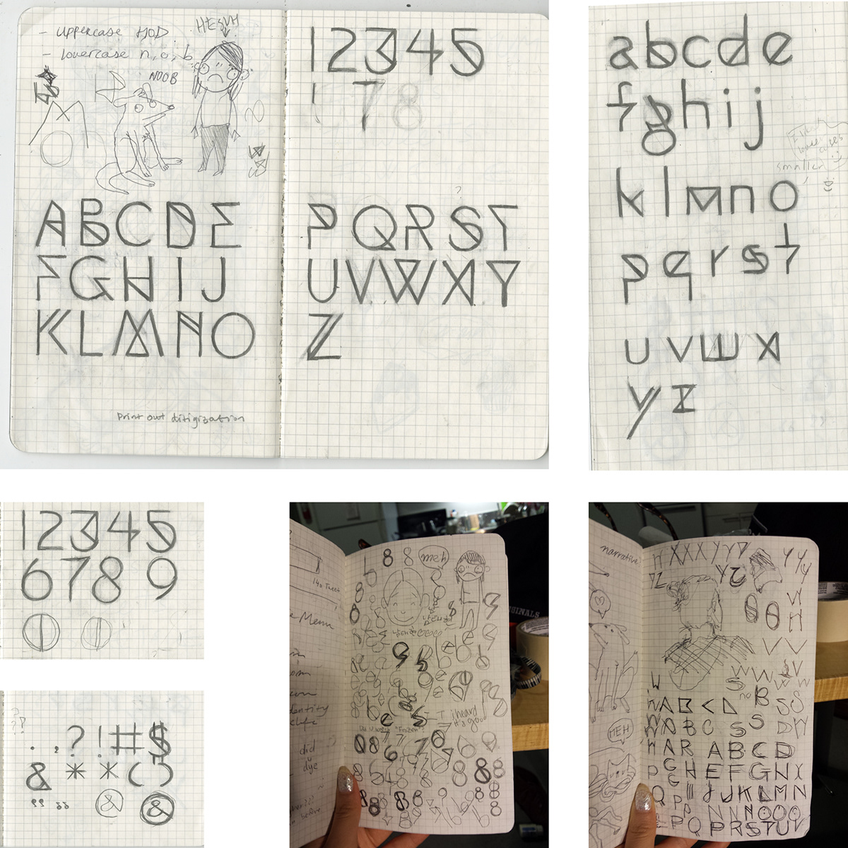 type specimen print brochure pamphlet 3D unknown trippy sans serif clean