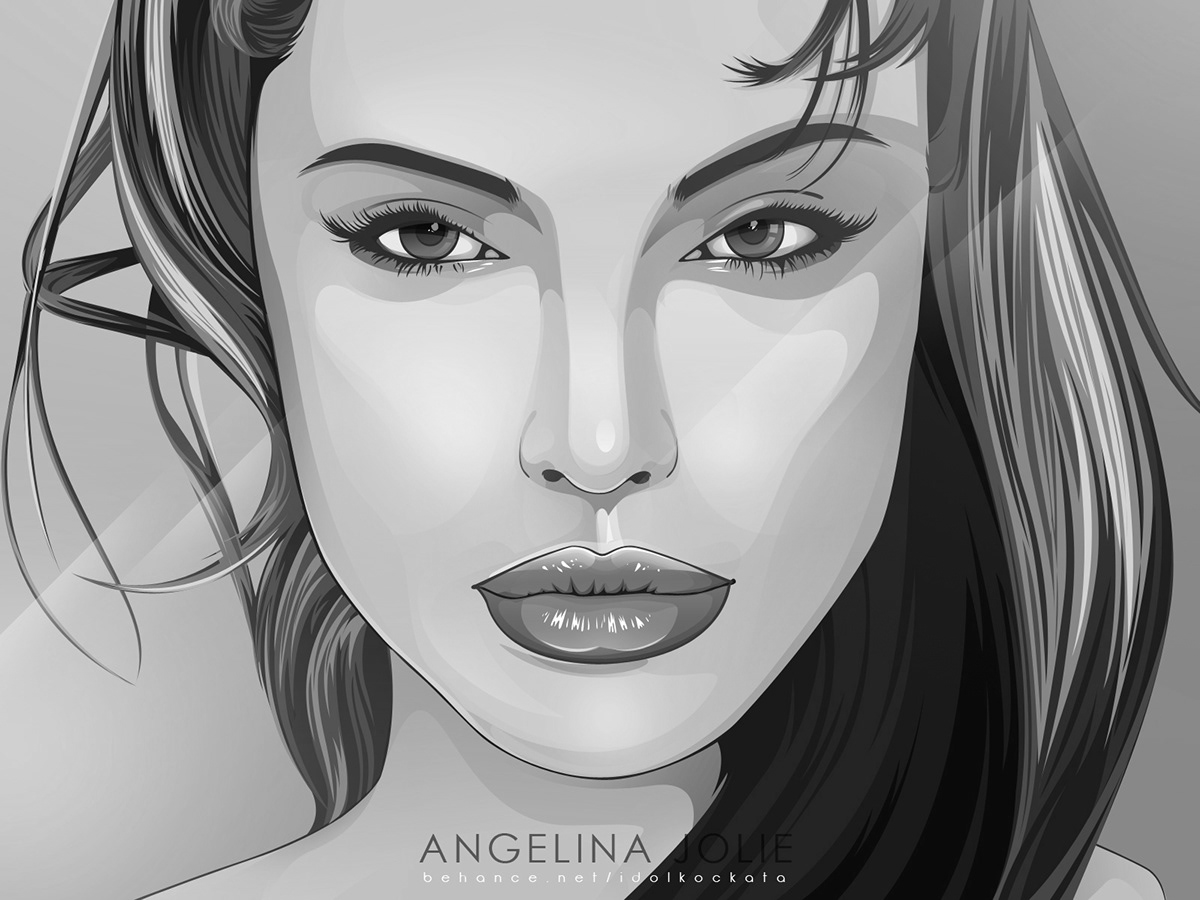 Angelina Jolie vector vexel angelina VXV