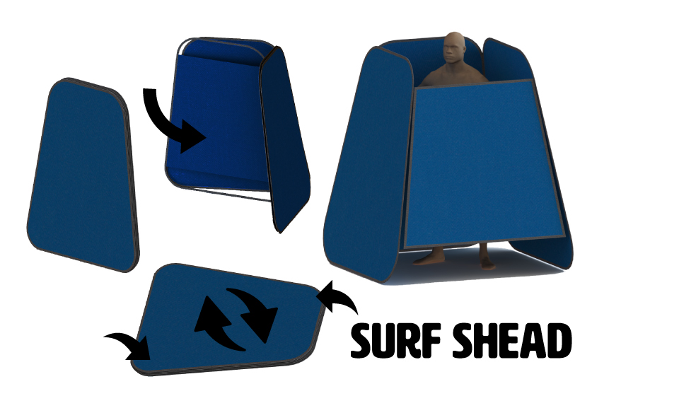 Surf changing tent