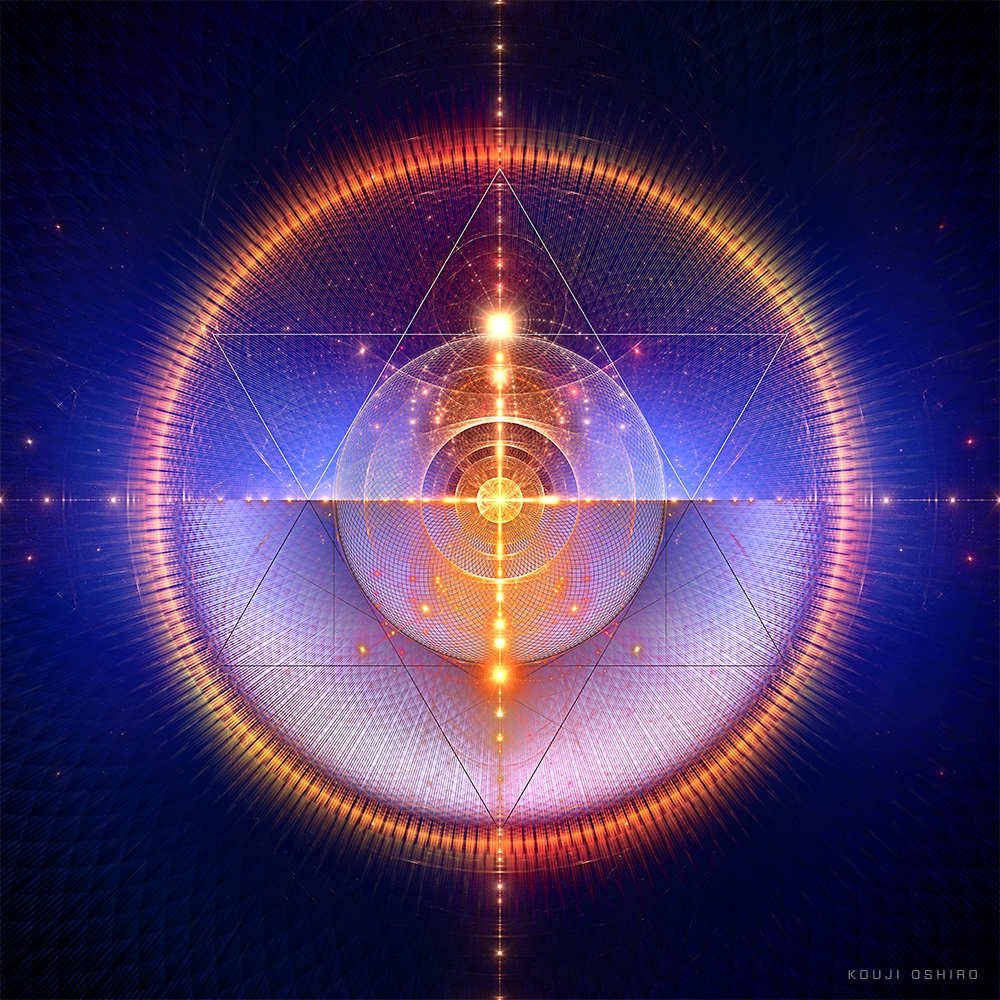 light energy abstract Technology spiritual sci-fi futuristic fractal animation  Mandala