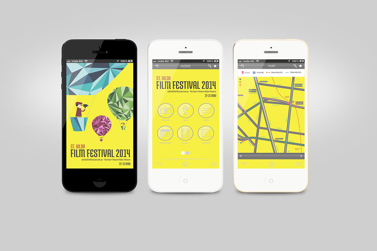 graphic design identity Melbourne st.kilda festival poster app print Website
