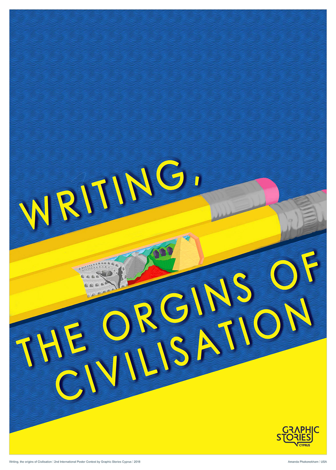 writing  origins civilisation Civilization poster exhibition cyprus Graphic Stories Cyprus