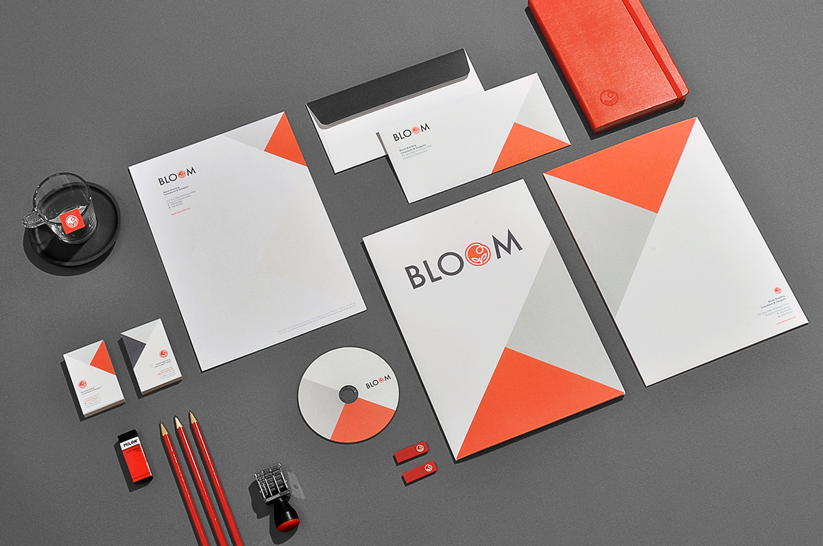 brand  bloom  Corporative  identity  design  designer  David  lopez herrero  red khobar Al-Khobar video  motion  Graphic