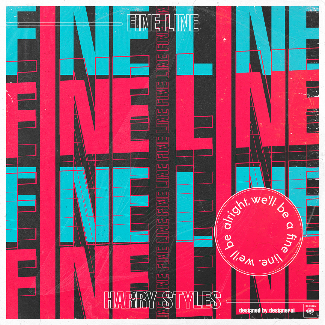 fine line harry styles posters soundtrack typography  