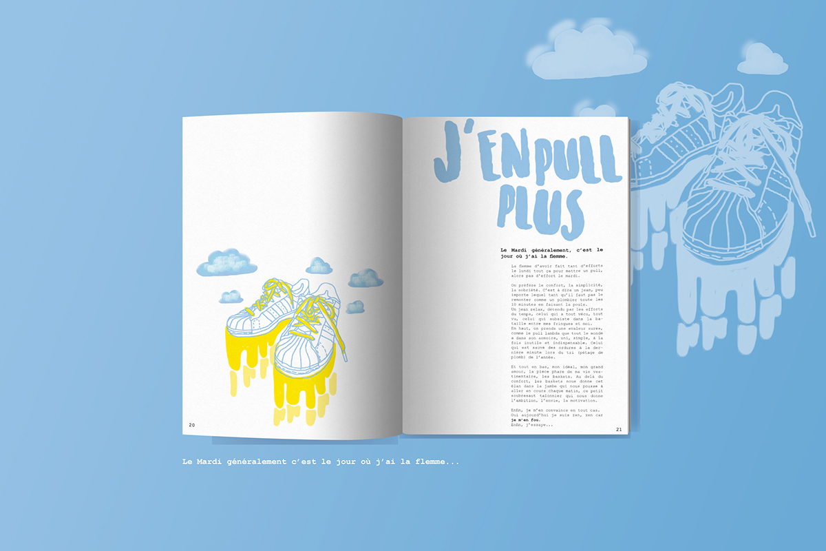 fringues edition ILLUSTRATION  color tablet Typographie