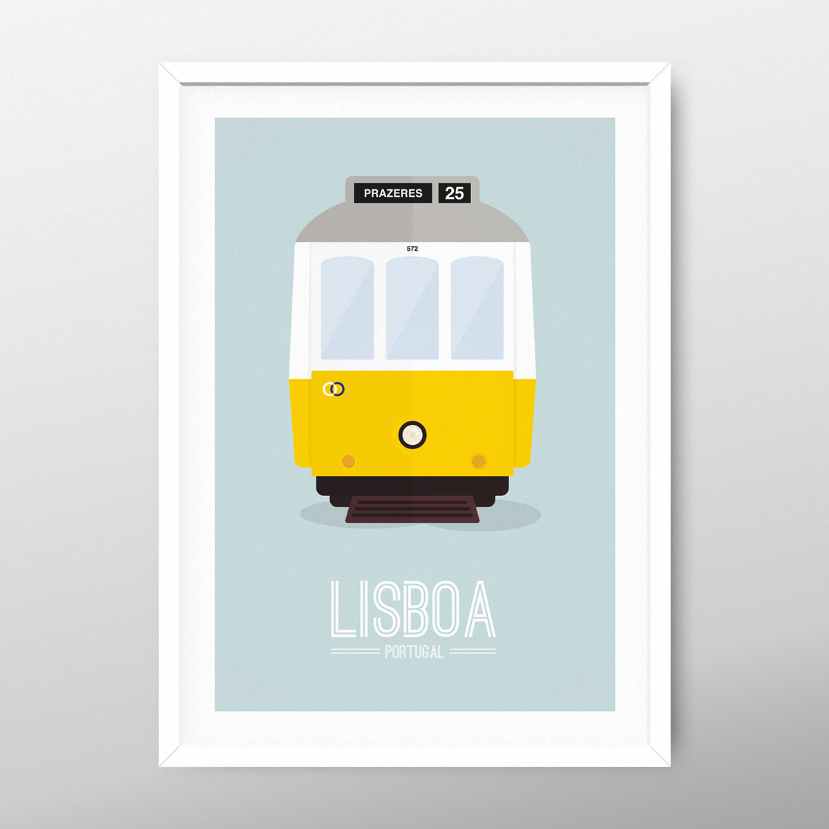 Lisbon lisboa tram Portugal poster postcard jumper clothes