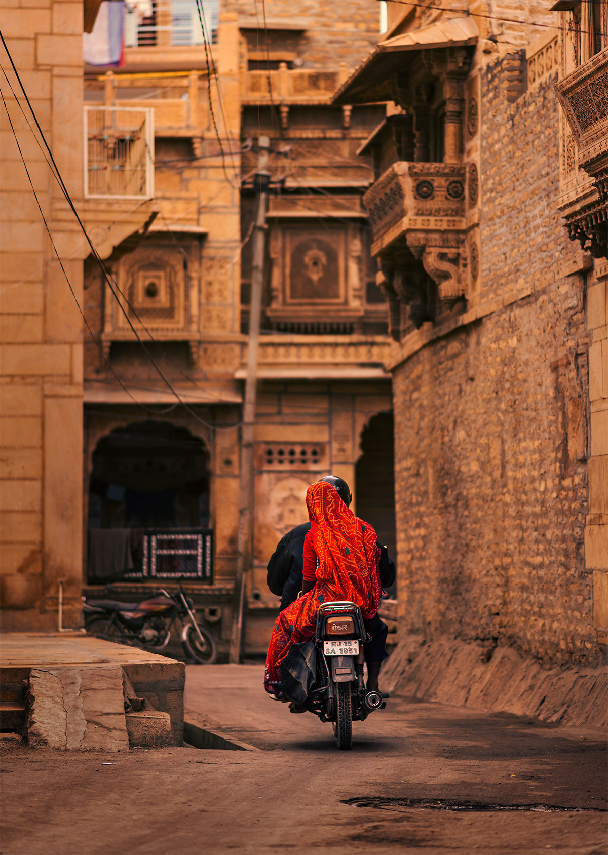 colors India jaisalmer people Rajasthan Street Sunny Travel warm women