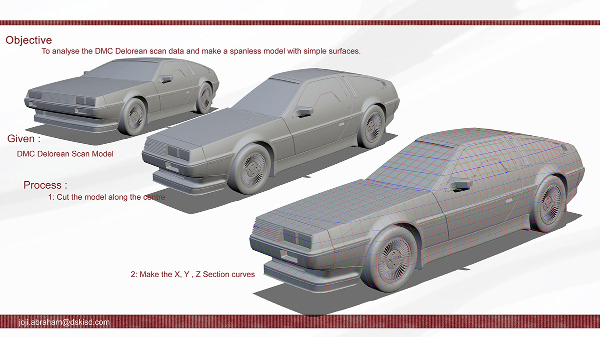 Alias DMC DeLorean Alias Span-less Modelling