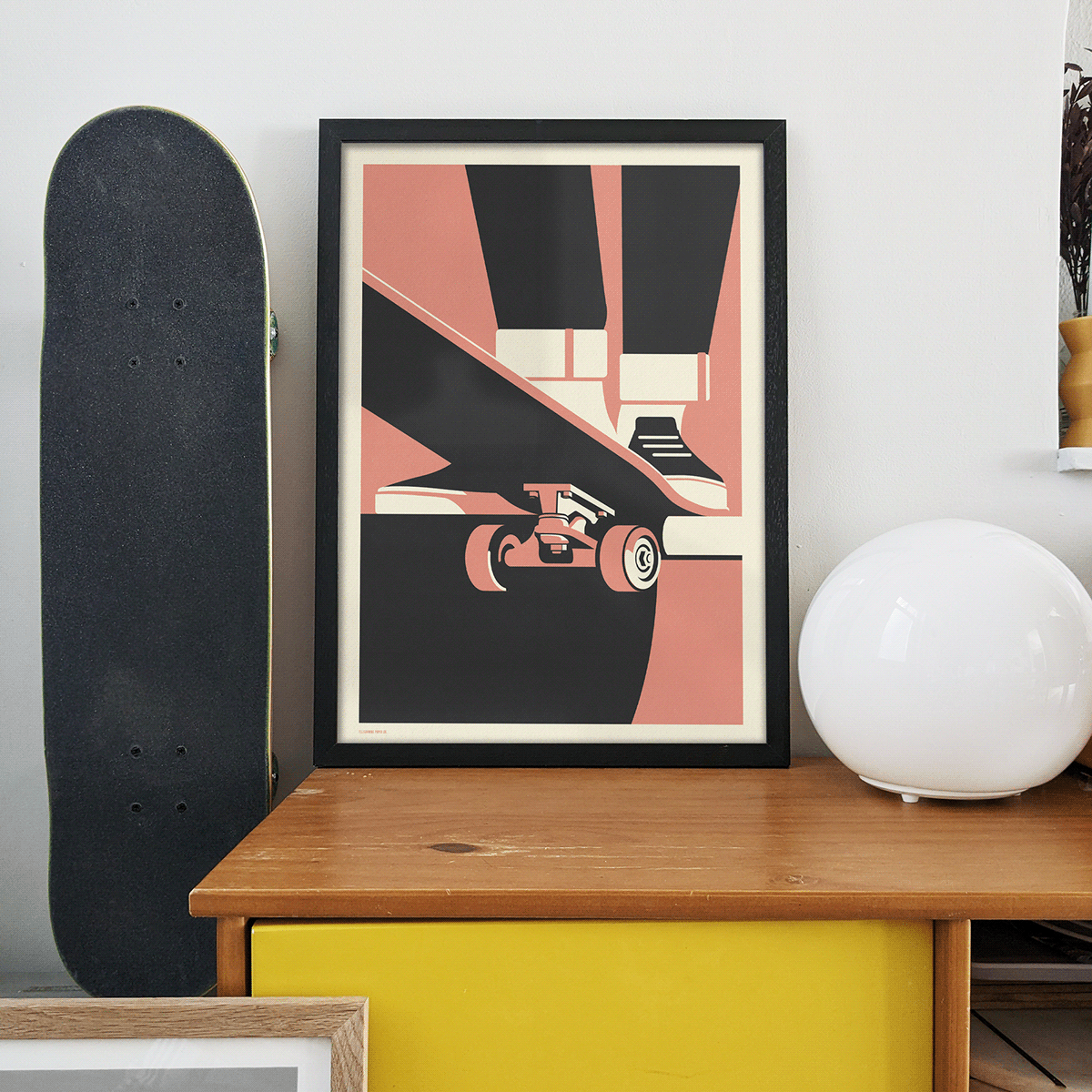 graphi illustration graphic art minimal skate skateboard skateboarder Vans vector