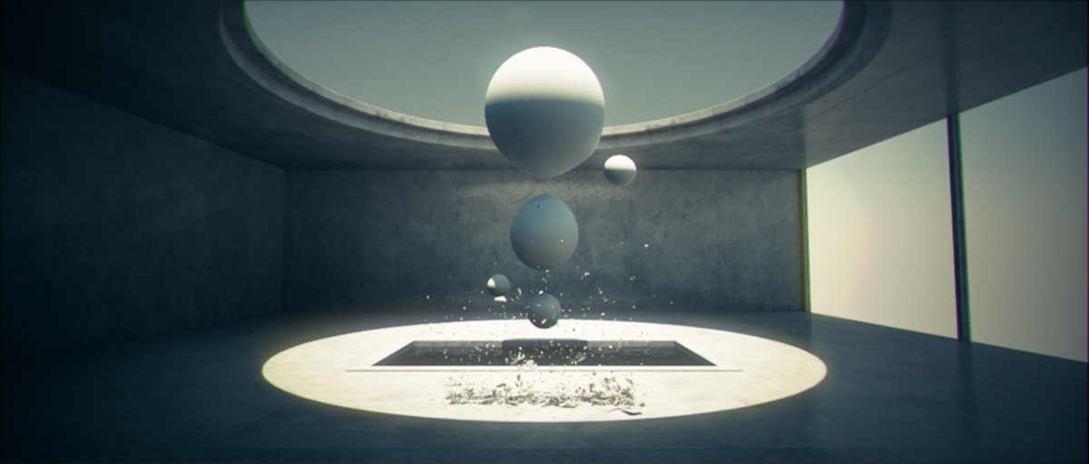abstract  experimental after effects vray cinema 4d  3d dynamics particles