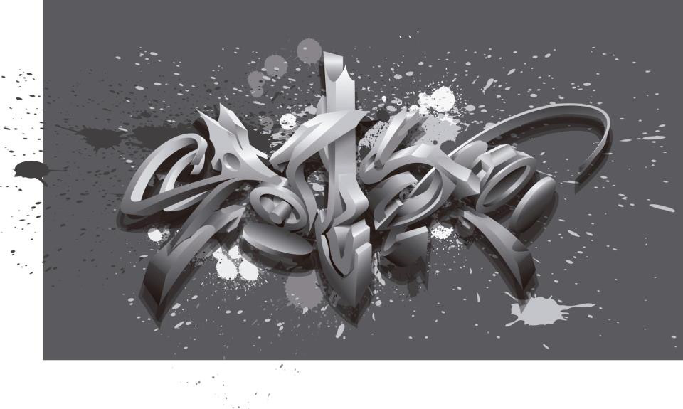 graff streetart 3D art typographic