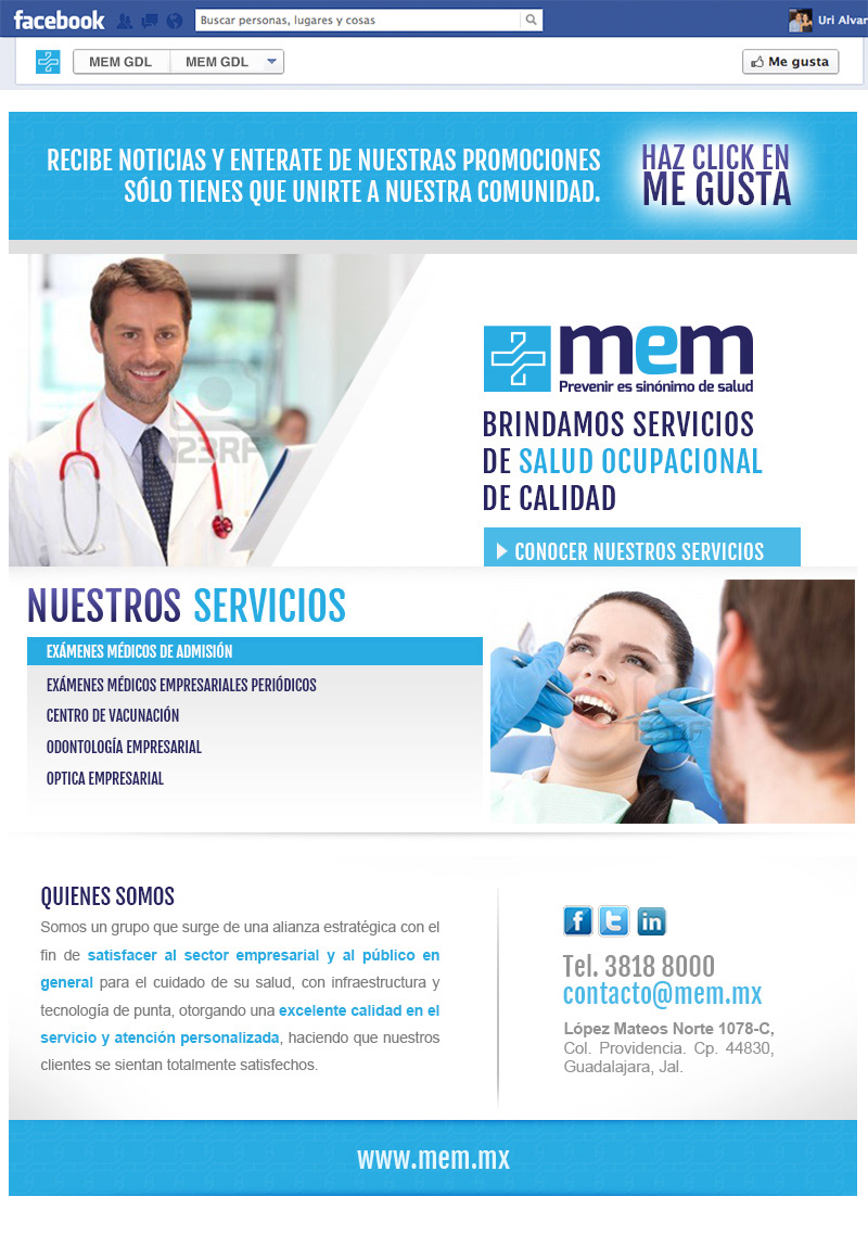 MEM Diseño Web Medic Web site