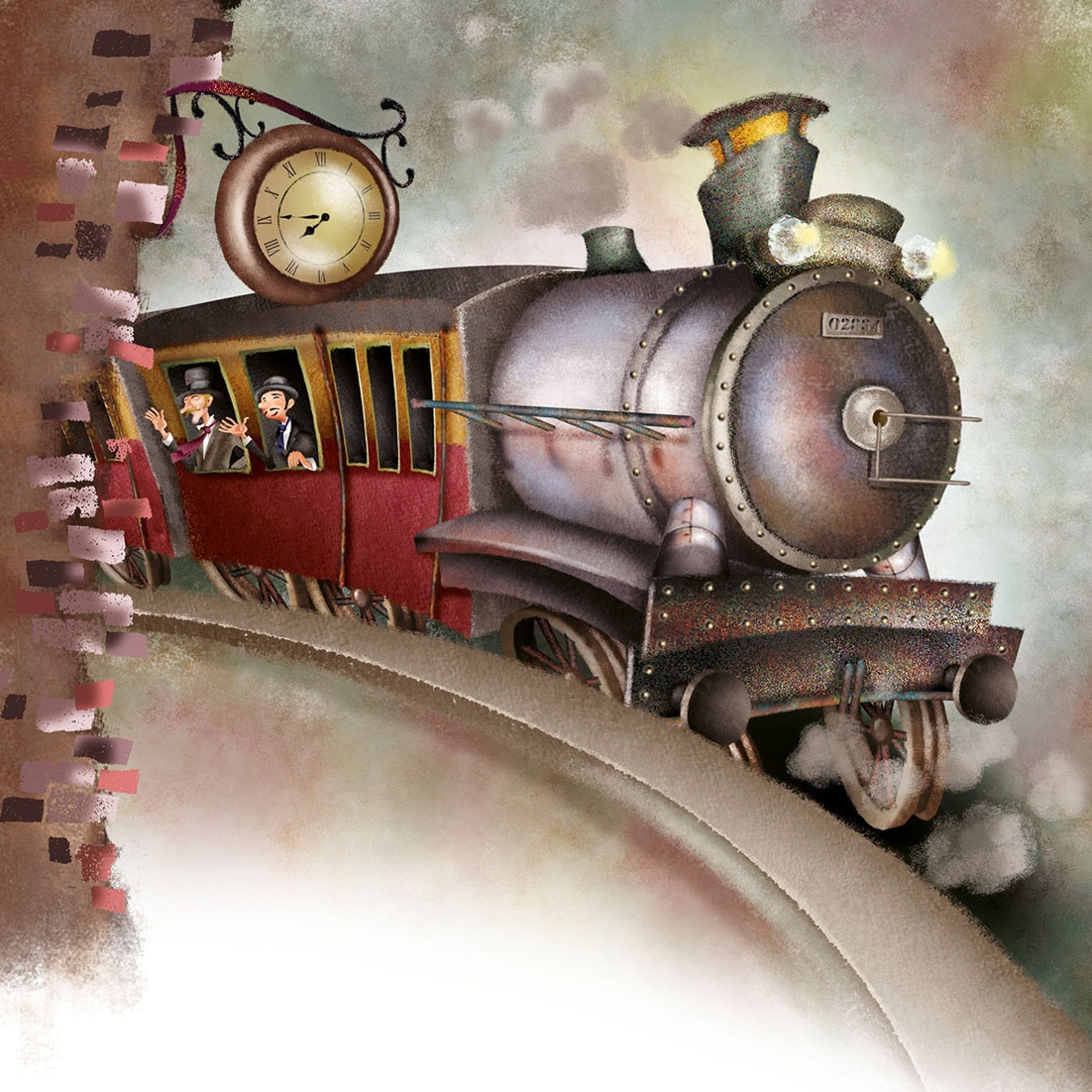 trainıllustration train ILLUSTRATION  art artwork ıllustrator painting  