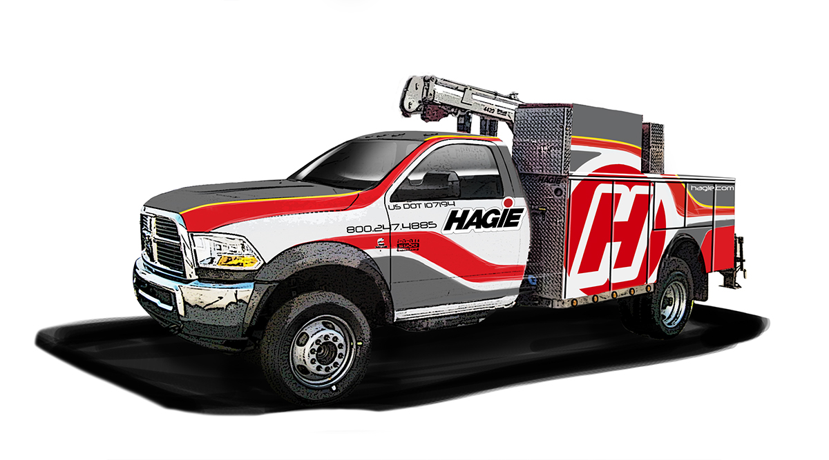 service ram Hagie Service Truck Livery graphics stellar