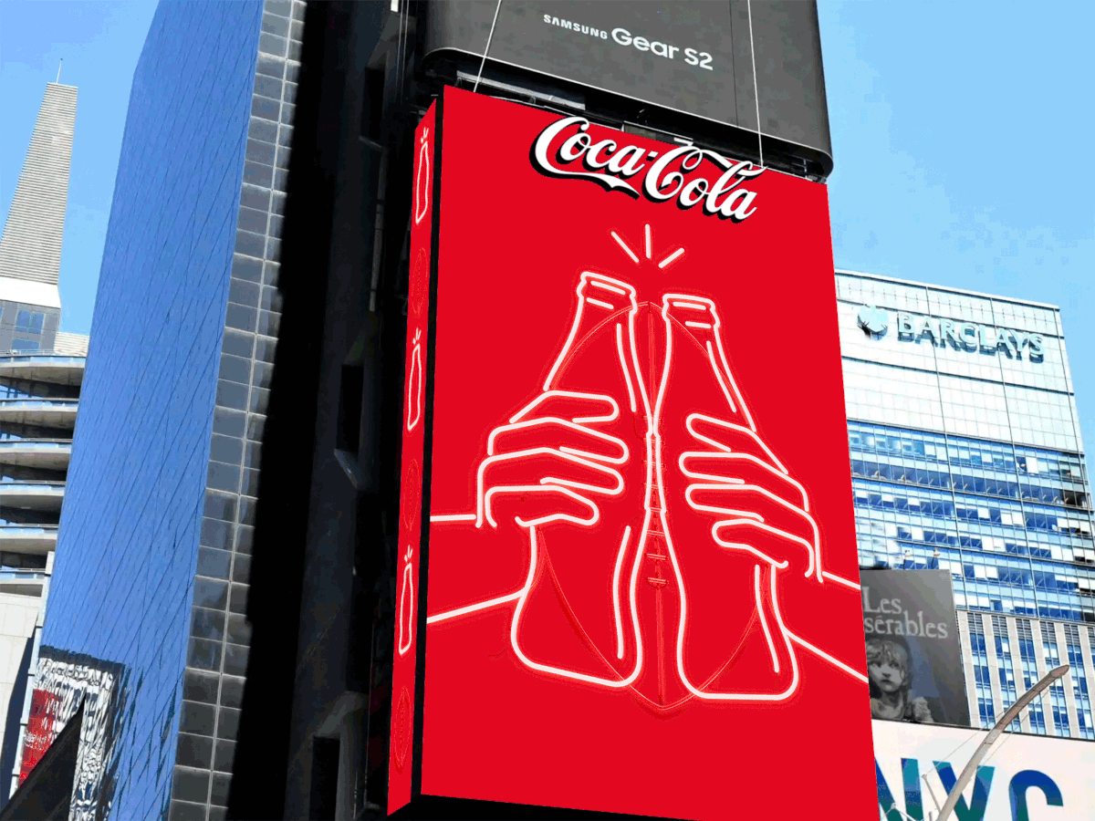 Coca-Cola Coca Cola times square New York nyc billboard out of home OOH iconic