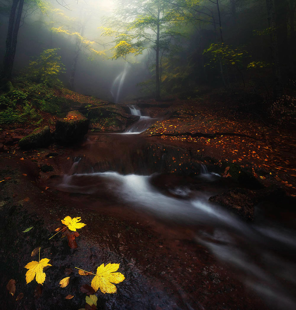 bulgaria waterfall river autumn