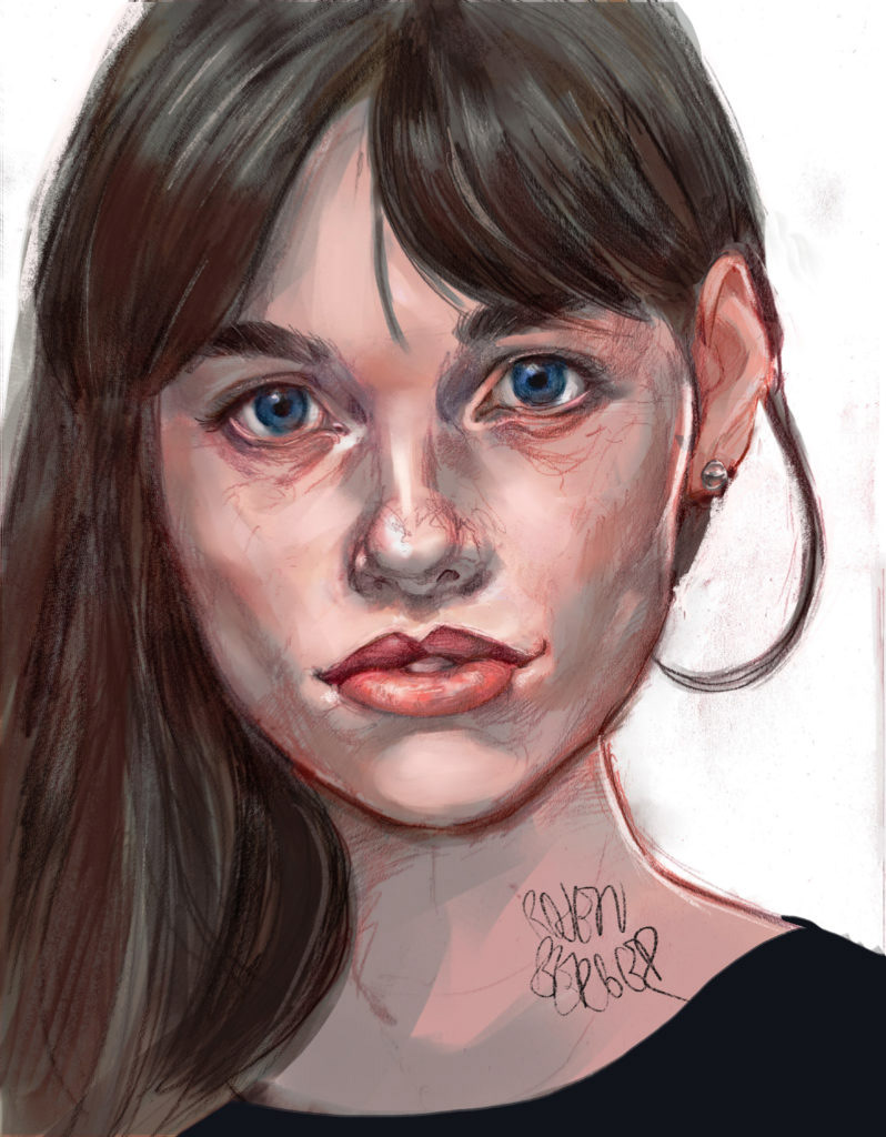 artwork Character design  Digital Art  digital illustration Drawing  ILLUSTRATION  painting   portrait sketch woman