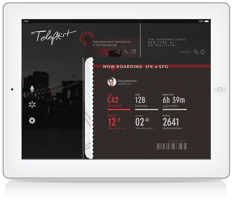 teleport UI app transportation