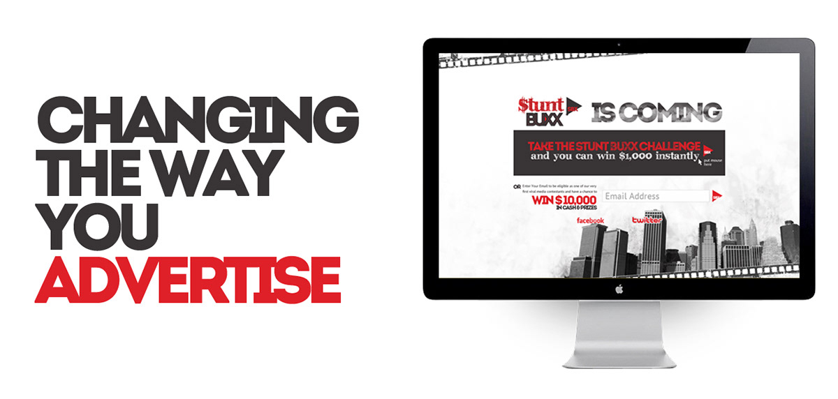 stunt buxx    branding Web Design   interactive advertising