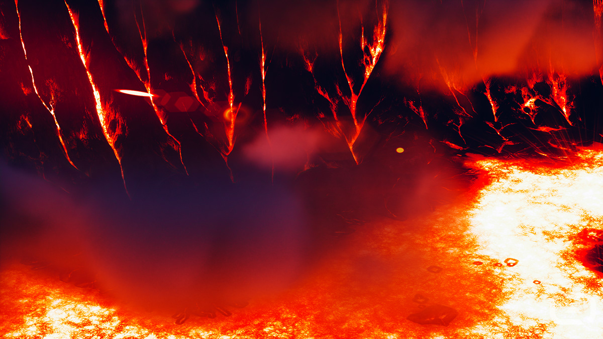 3D Landscape lava vfx