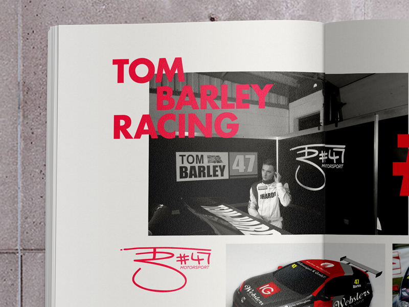 Motorsport brochure magazine photo Racing car Cars cover re design editorial