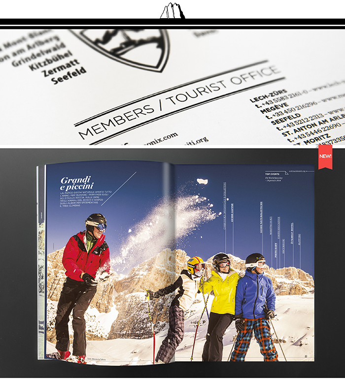 mountain cortina snow summer editorial Catalogue dolomites queen luxury icons