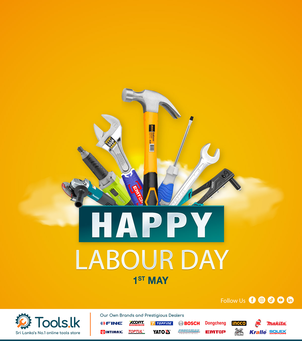 ads Advertising  Hand tools happy Happy Labour Day Labour 1st may Labor Day Social media post Workers