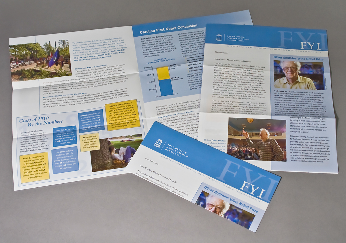 communications Collateral Education University brochure newsletter print materials prepress print coordination