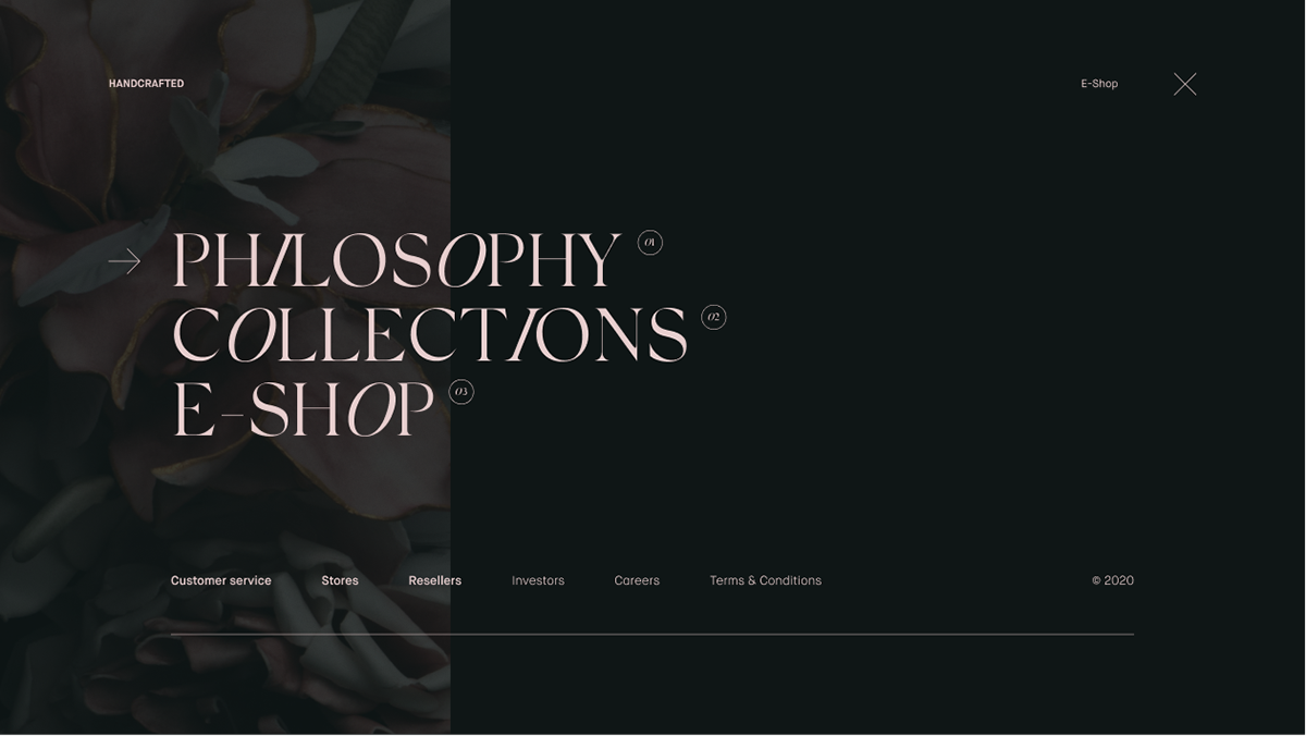 Fashion  interaction luxury modèle motion typography   Webdesign Website
