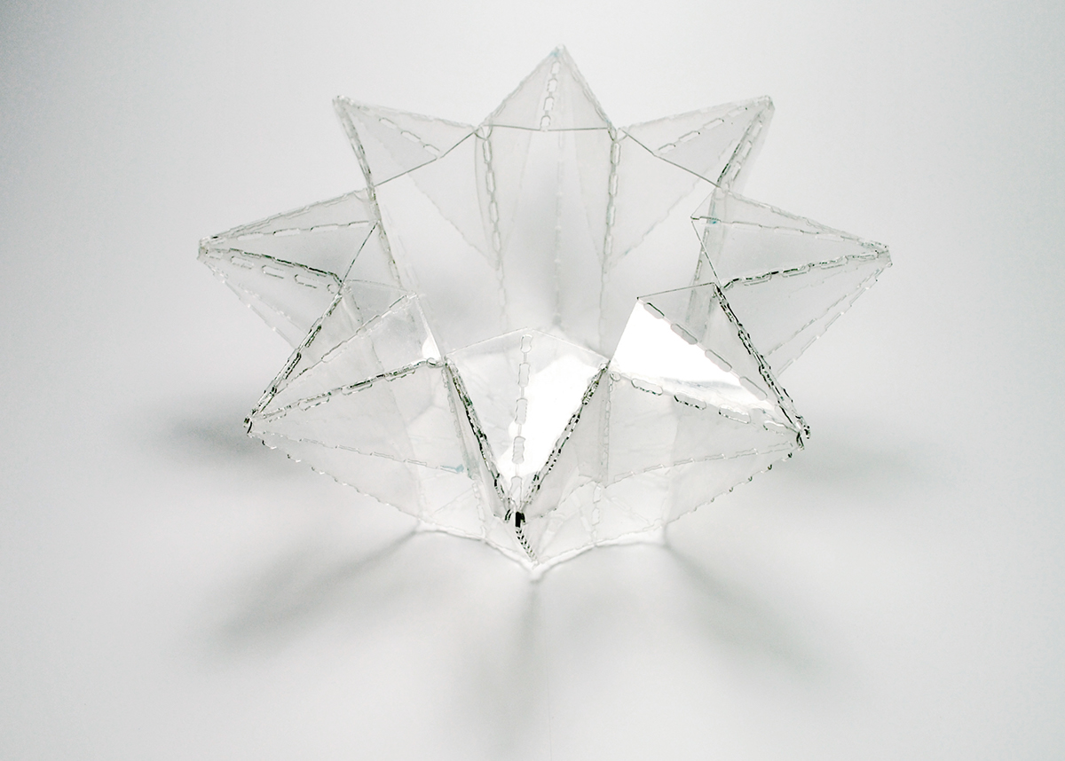 origami  pot experimental design fun design home accesories Lasercut
