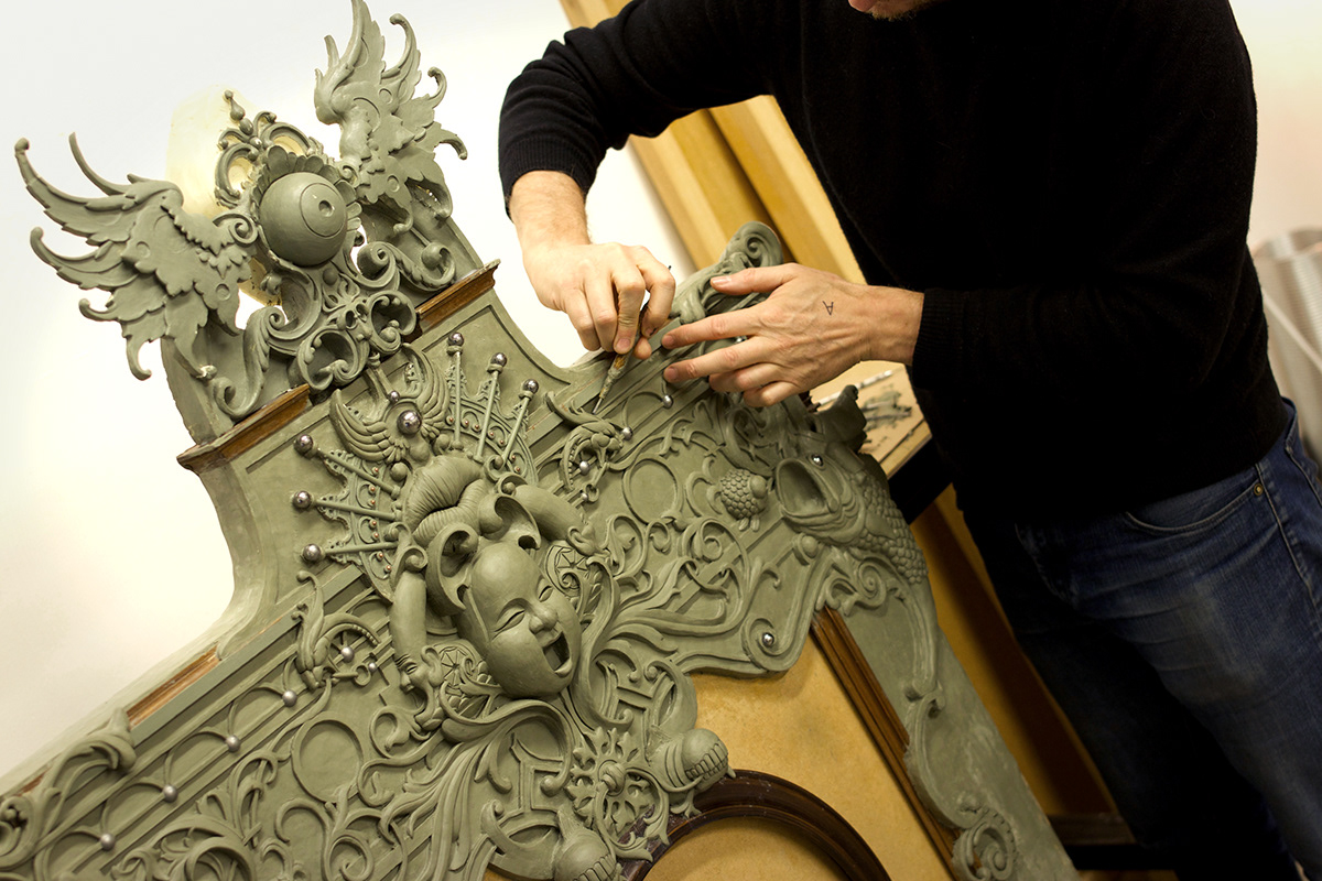 clay frame Joe Fenton making of film ornate design  process video sculpture