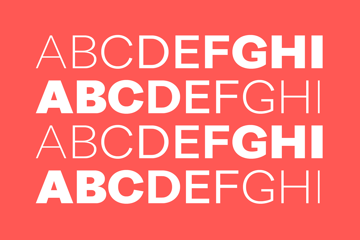 font family type sans clean corporate identity logo free demo