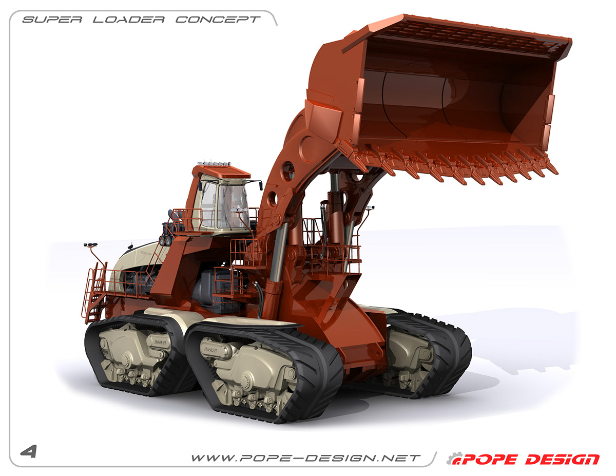 Front end laoder  mining equipment concept equipment