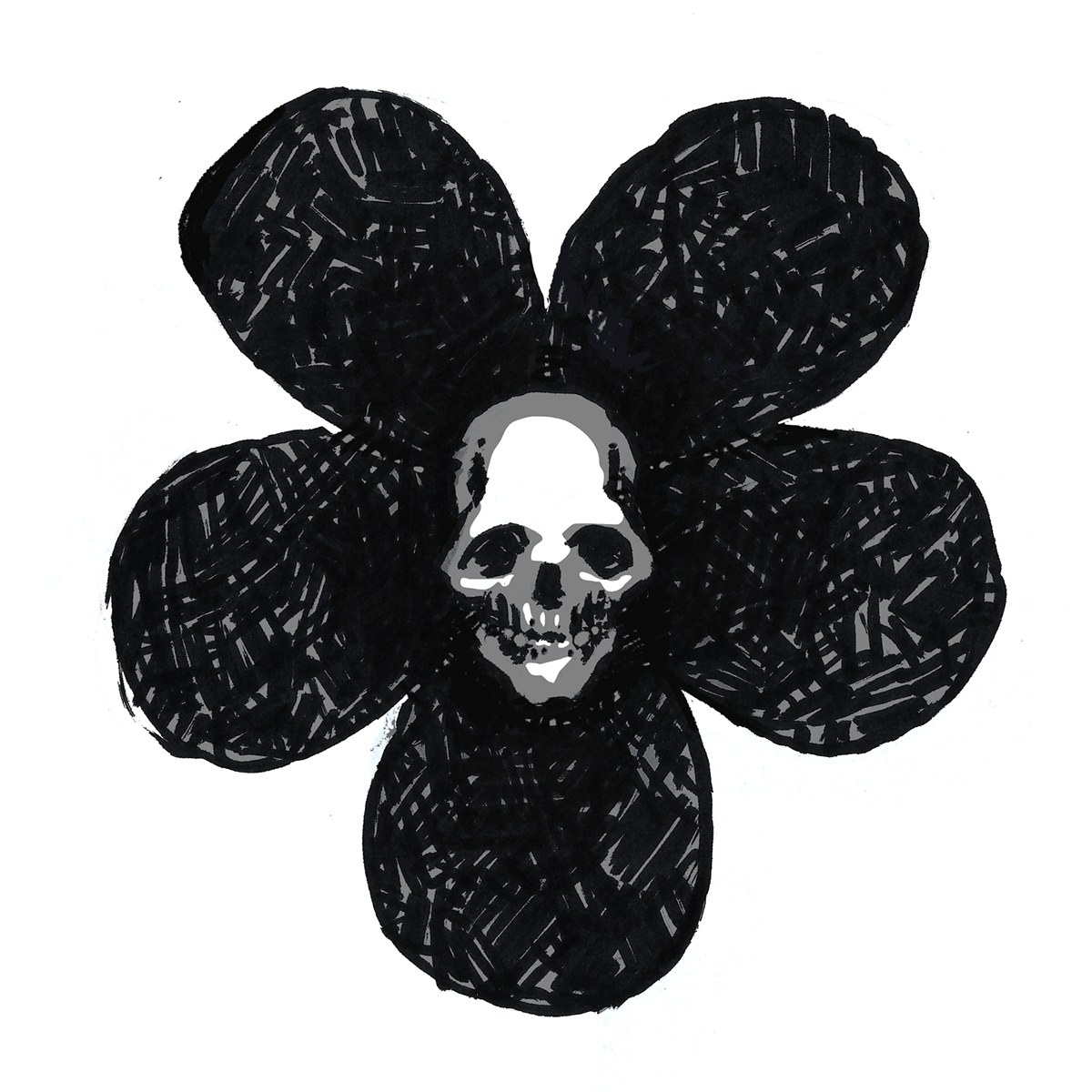 skull caveira esqueleto skeleton flor flower Flores dark